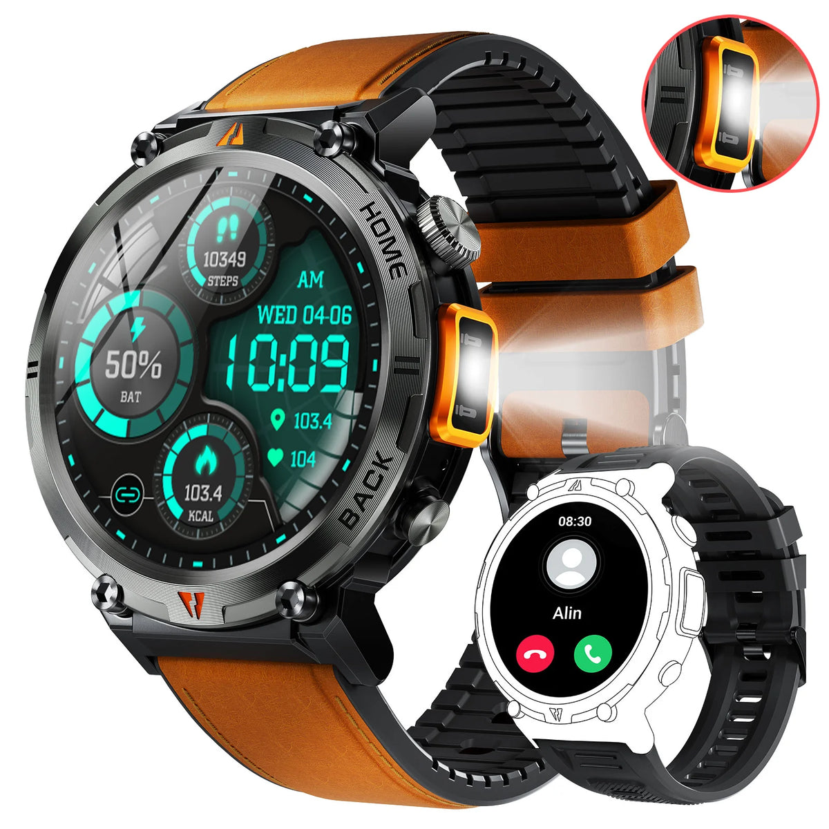 EIGIIS KE3 Bluetooth Call Smartwatch Health Heart Rate