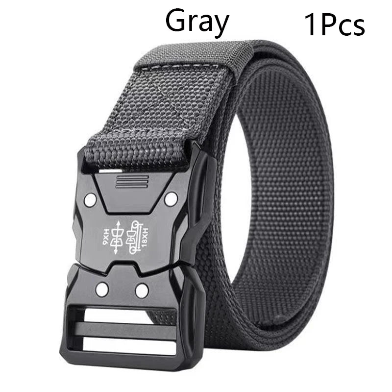 Elastic Outdoor Tactical Quick Release Nylon Braided Belt