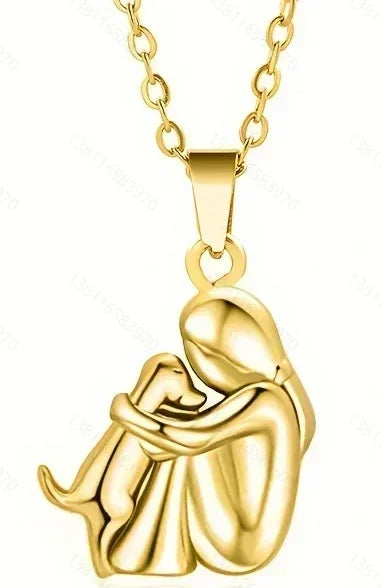 Fashion Women Dog Puppy Pendant Necklace Animal Pet Jewelry